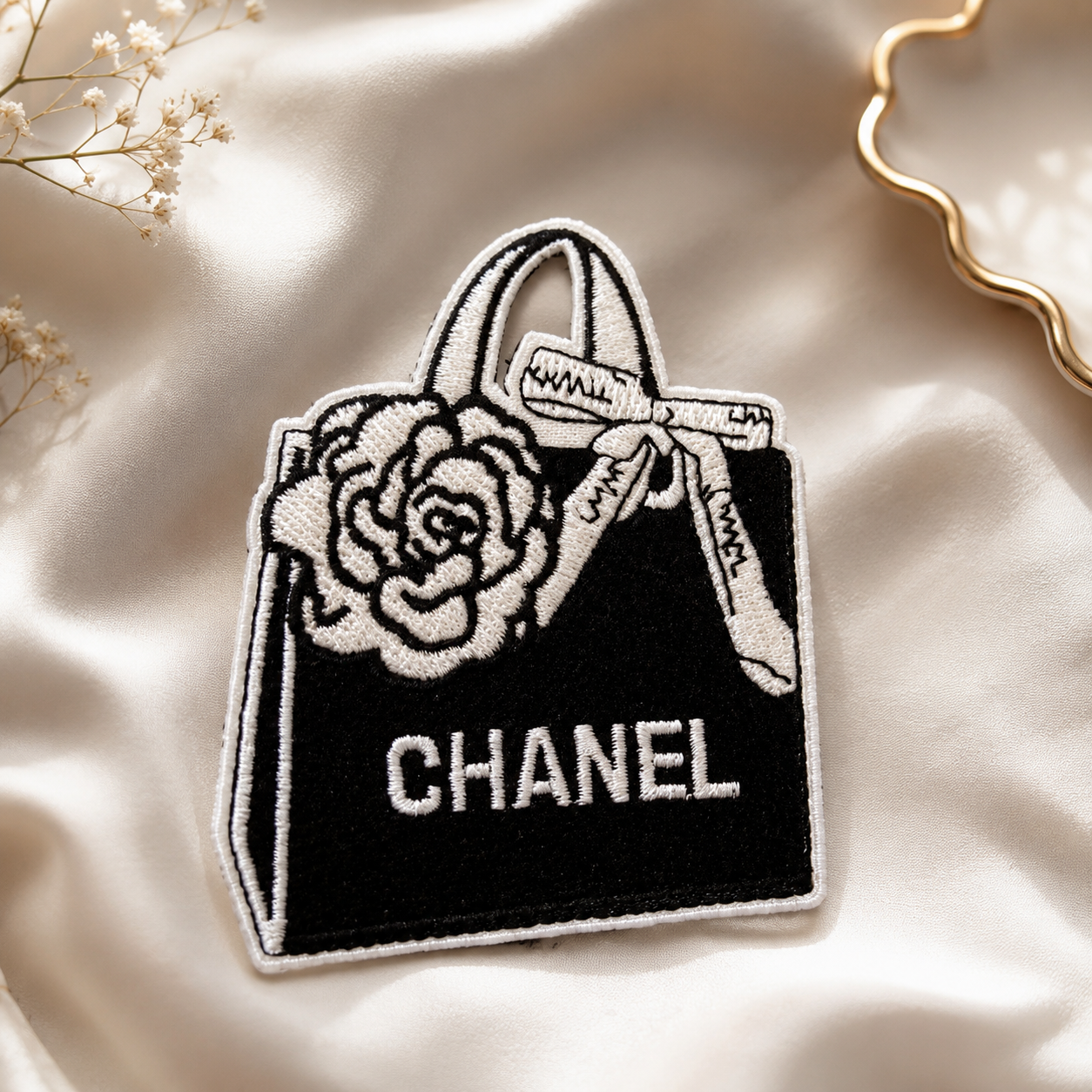 Luxe Camellia Handbag Patch
